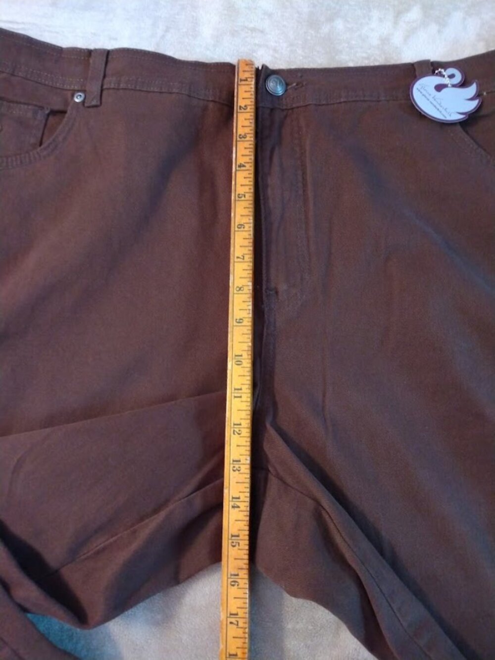 NWT Gloria Vanderbilt Amanda Jeans 22W Dark Brown Classic Fit Taper Leg Stretch - Picture 6 of 10